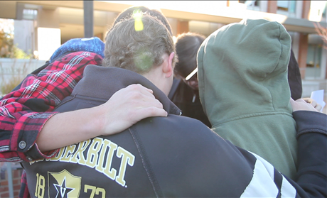 Students Praying at Vanderbilt